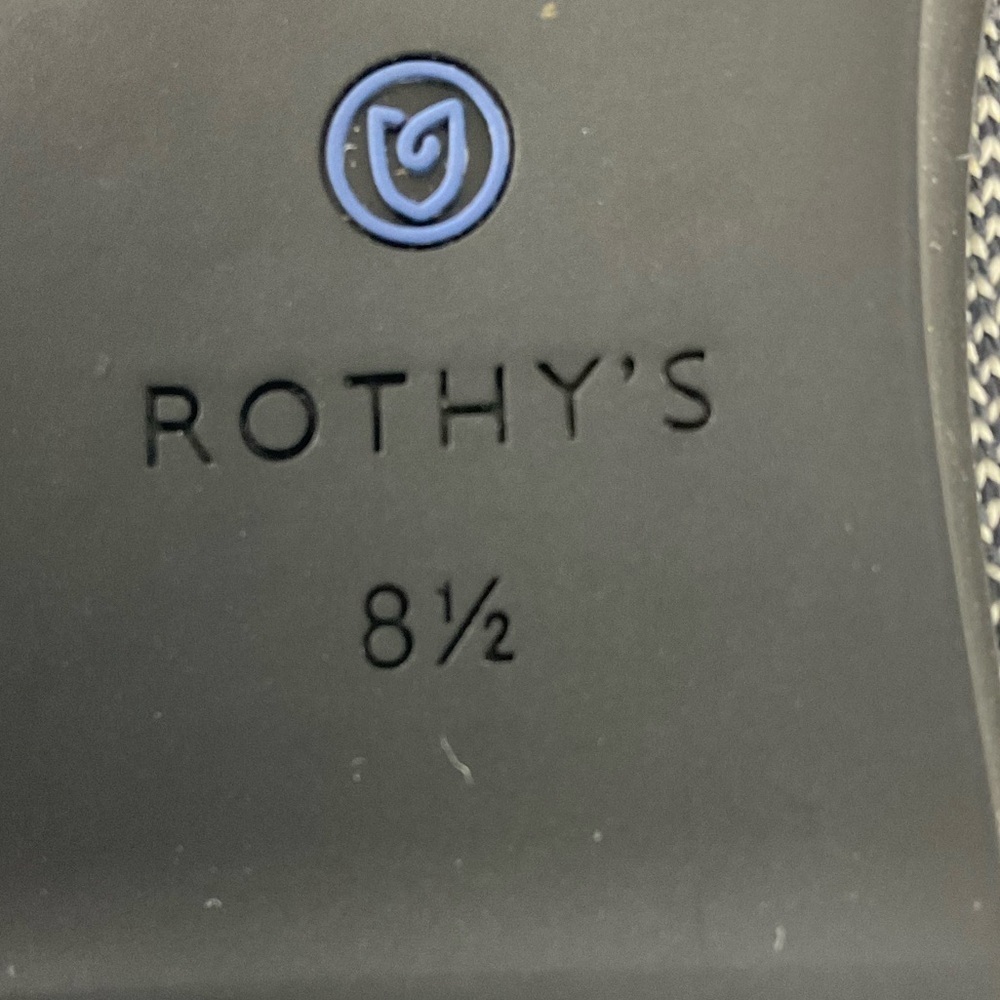 Rothy’s The Flat Captoe Black Size 8.5 Knit Round Toe Eco-Friendly Retired style - Picture 10 of 13